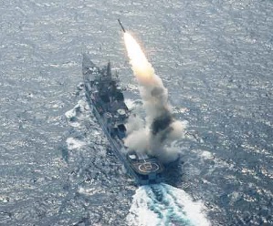 First ever vertical launch of BRAHMOS missile from moving warship